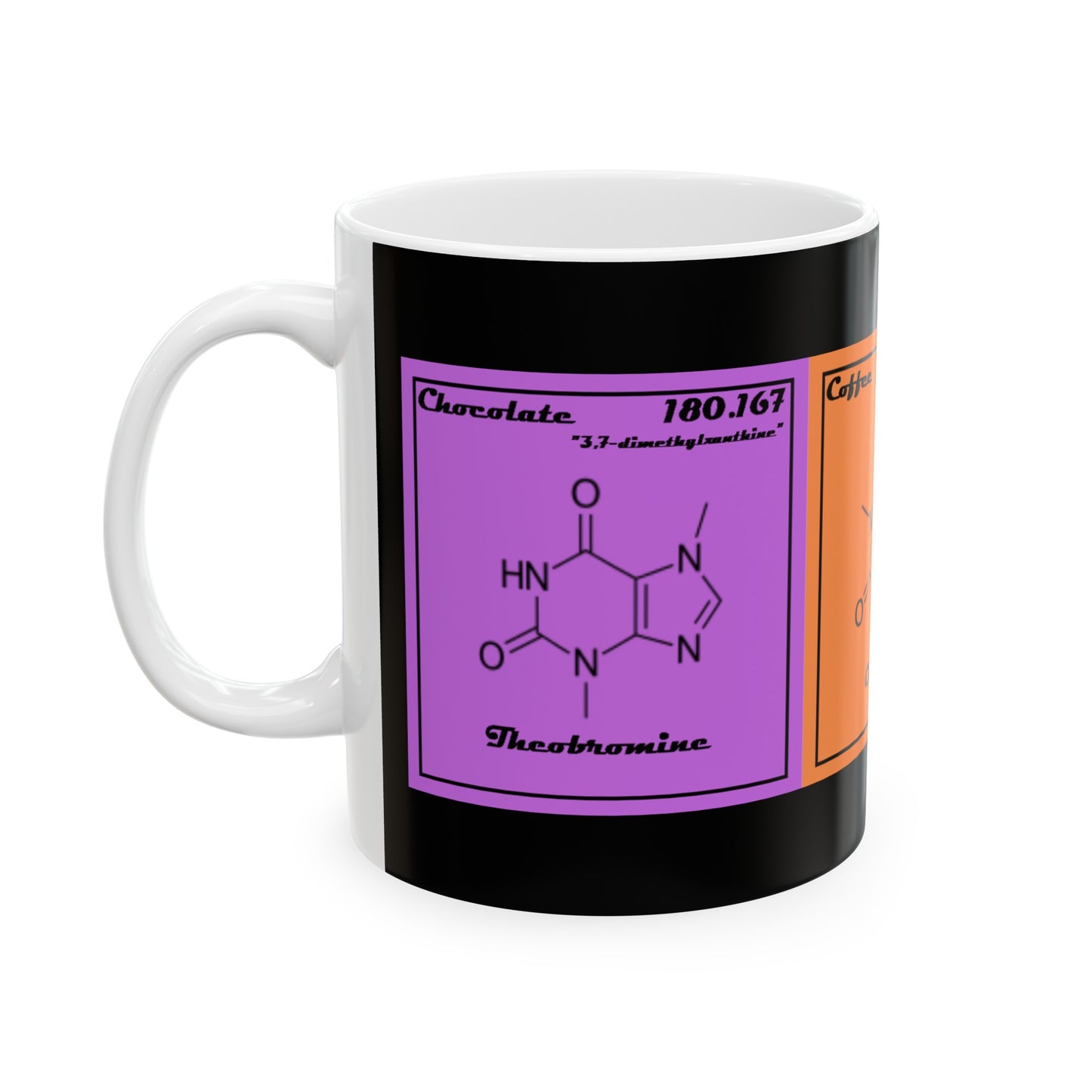 Theobromine-Caffeine-Theophyline Ceramic Mug