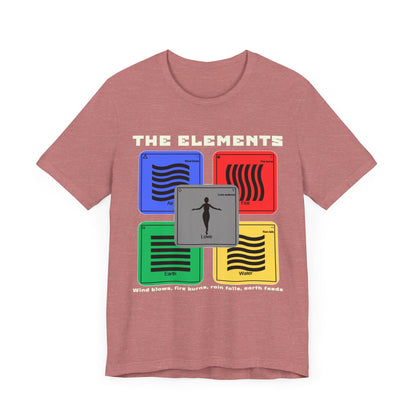 The Elements Unisex Jersey Short Sleeve Tee (Dark)