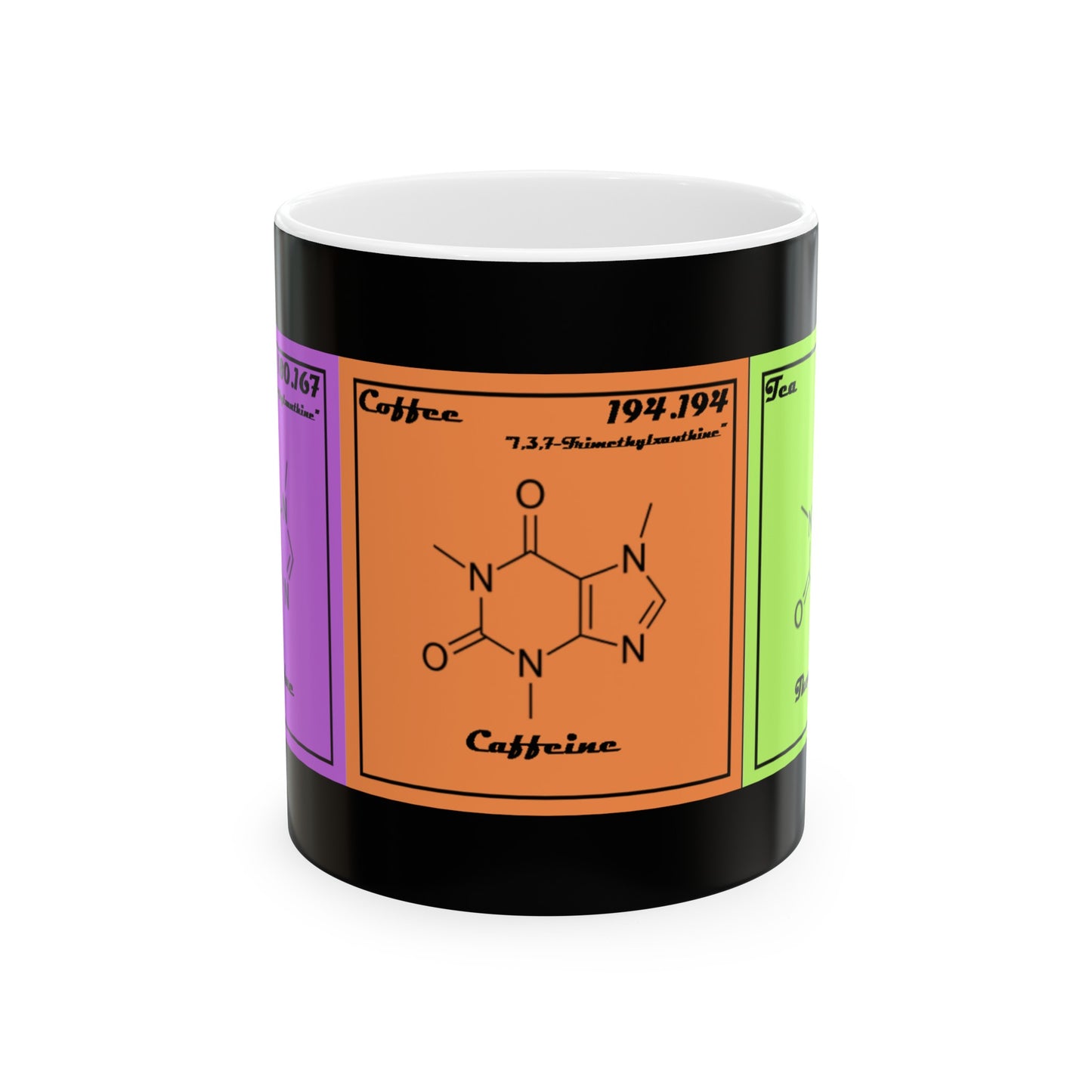 Theobromine-Caffeine-Theophyline Ceramic Mug