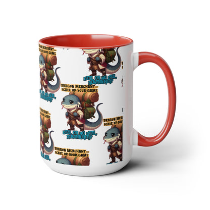 Scale Up Your Game Two-Tone Coffee Mugs, 15oz