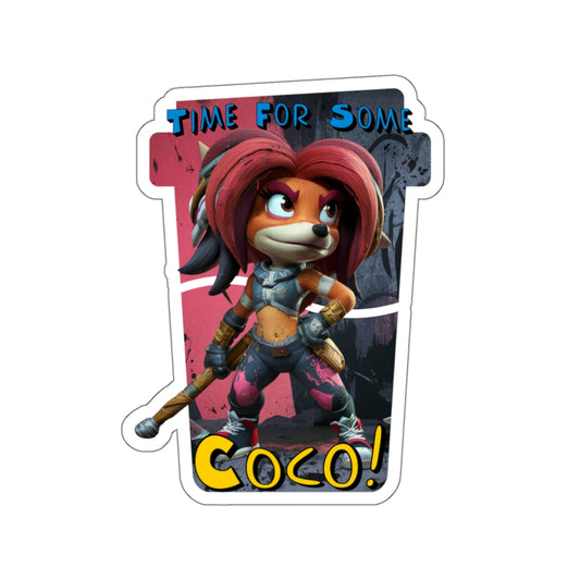 Time For Some Coco Kiss-Cut Sticker