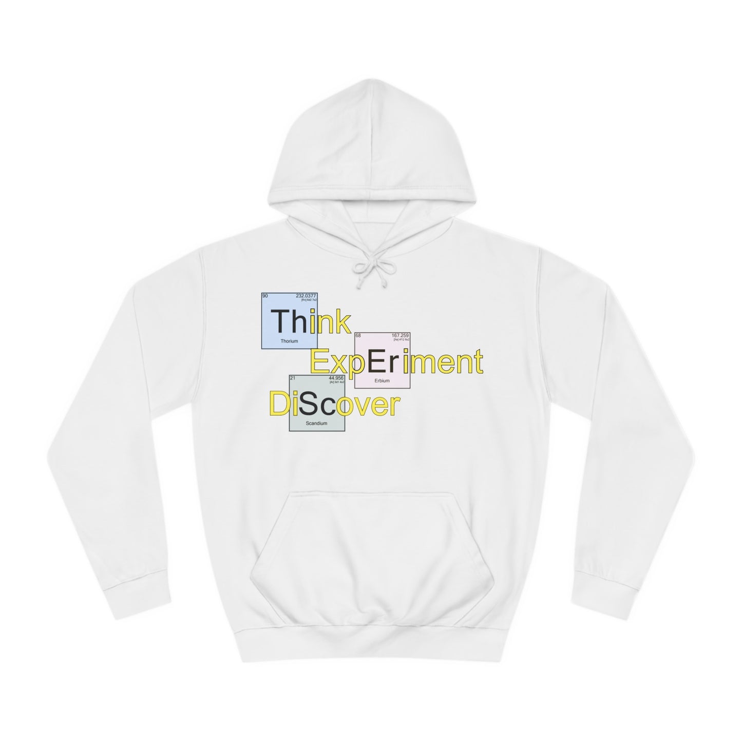 Think Experiment Discover Unisex College Hoodie