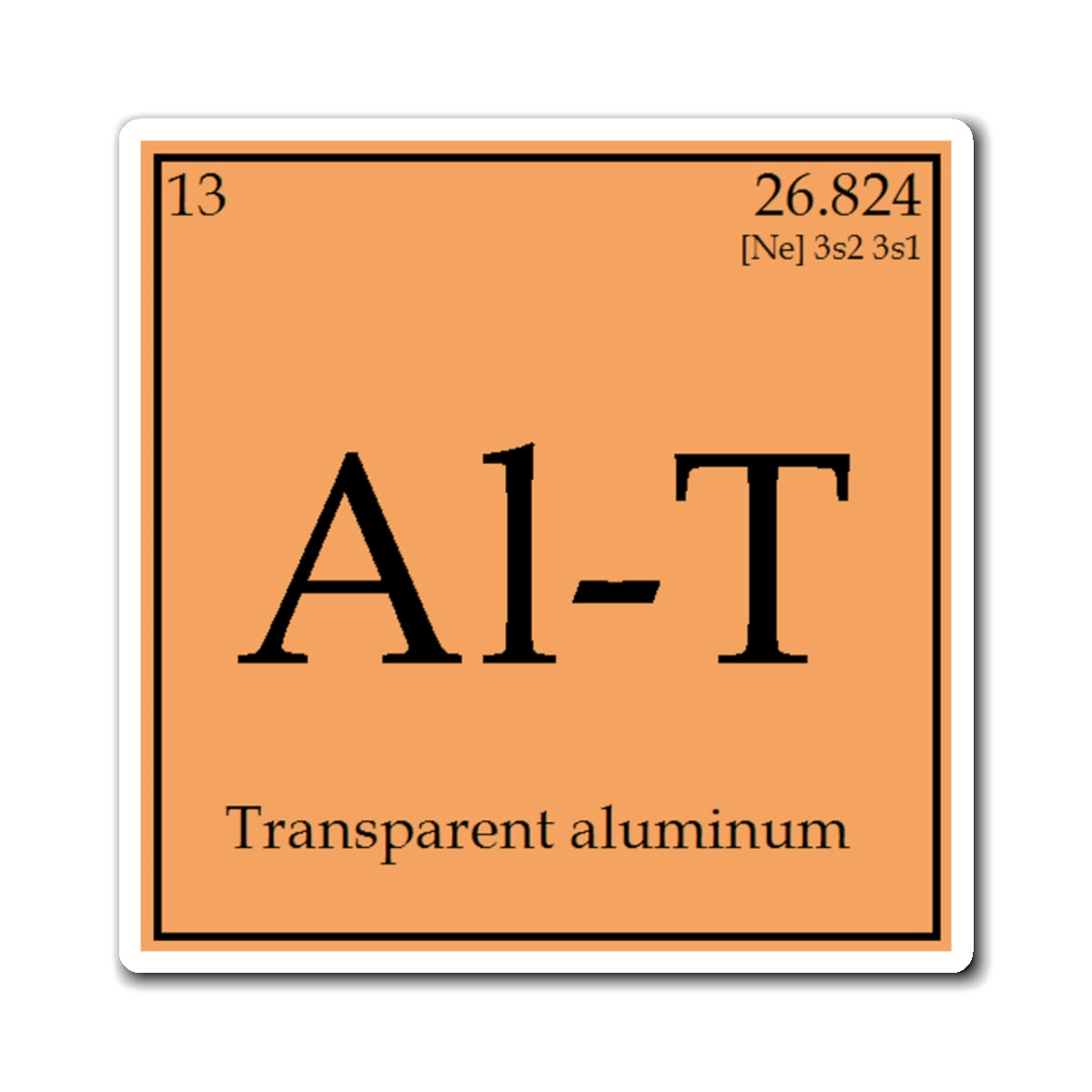 Transparent Aluminum Block Magnets