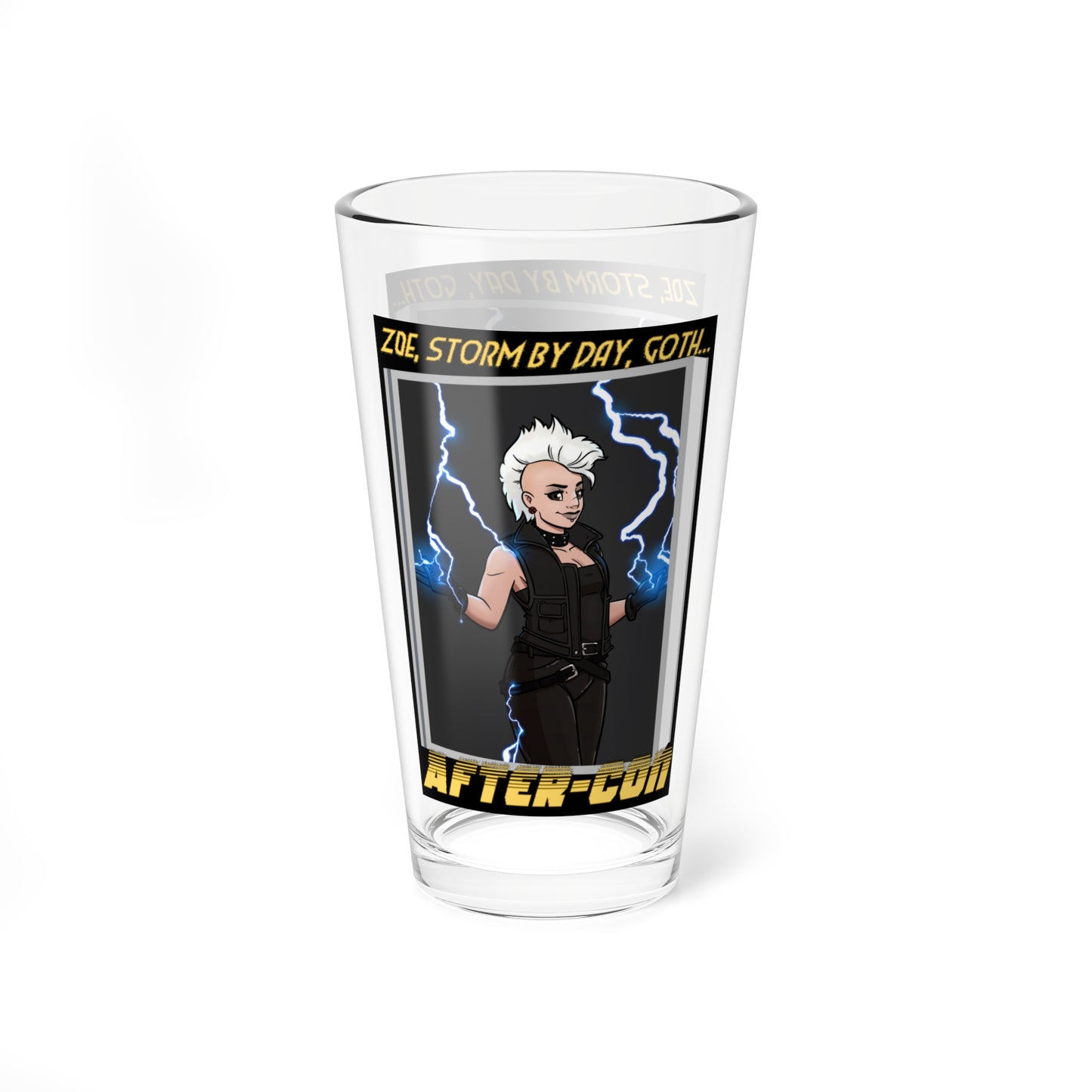 After-Con "Zoe" Pint Glass, 16oz