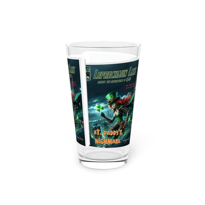 Leprechaun Lass - St. Paddy's Nightmare Pint Glass, 16oz