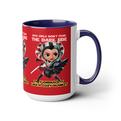 Sith Girls Don't Fear Two-Tone Coffee Mugs, 15oz