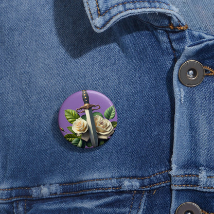 Innocent Rose Pin Buttons