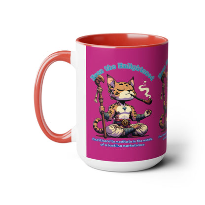 Even The Enlightened Two-Tone Coffee Mugs, 15oz