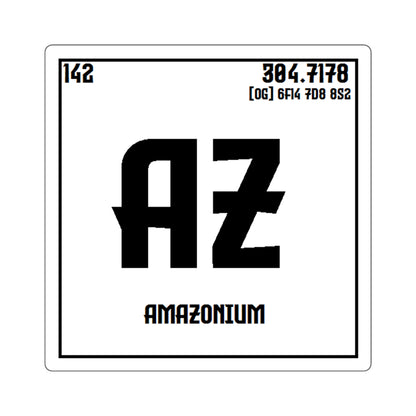 Amazonium Periodic Square Stickers