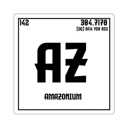 Amazonium Periodic Square Stickers