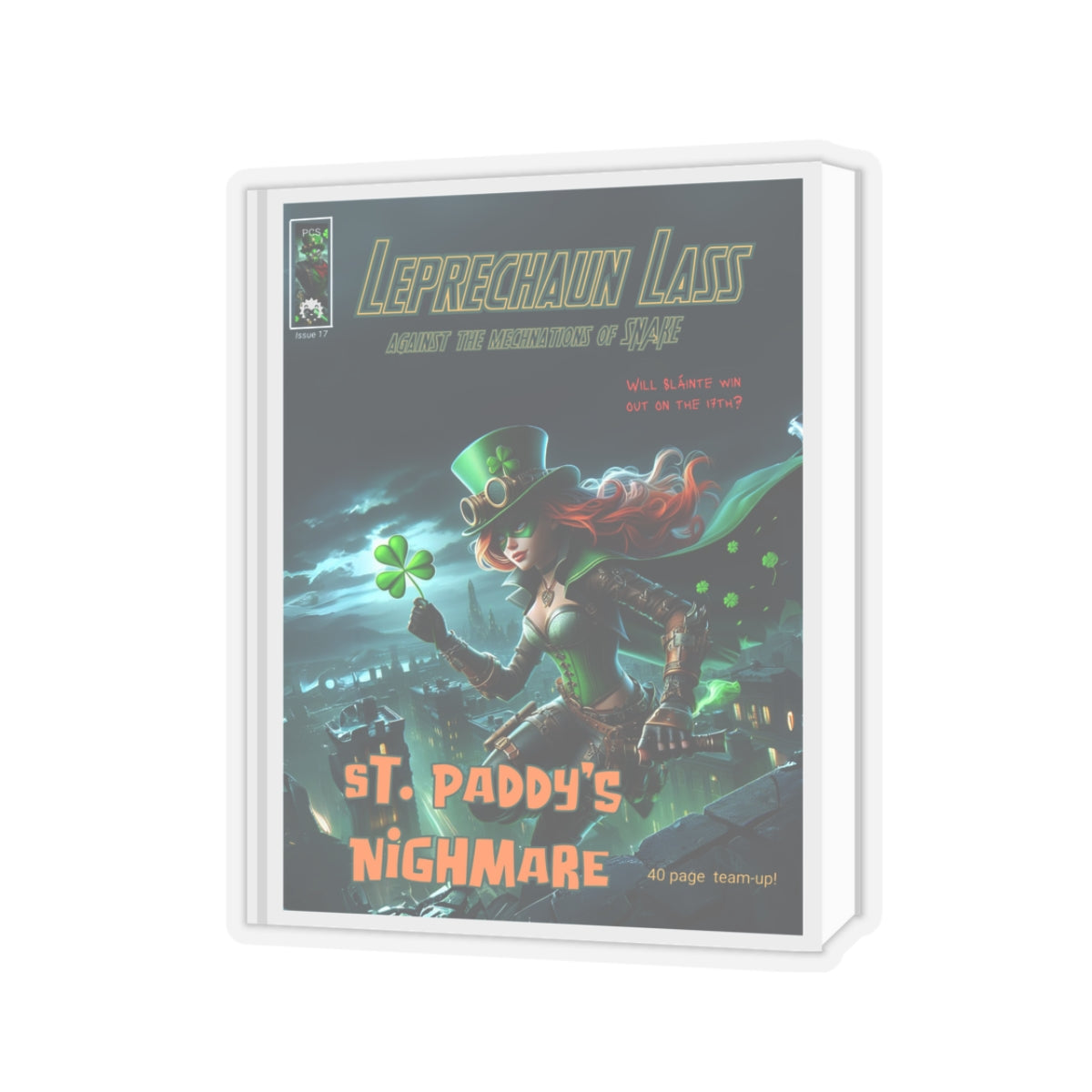 Leprechaun Lass - St. Paddy's Nightmare Kiss-Cut Sticker