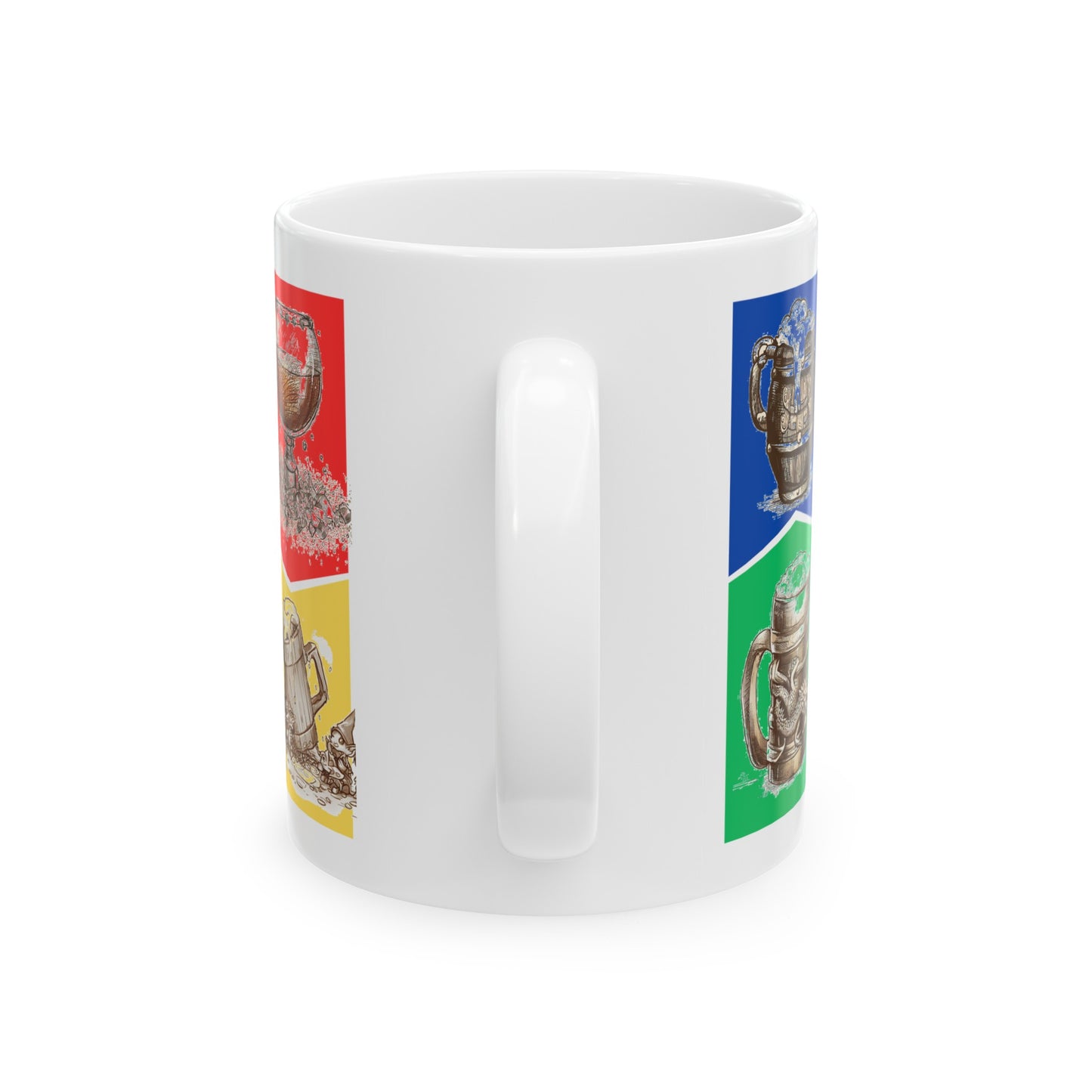 Mugs Rectangle Ceramic Mug 11 / 15 oz