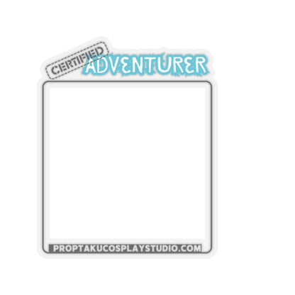 Certified Adventurer Kiss-Cut Photo Sticker (square)