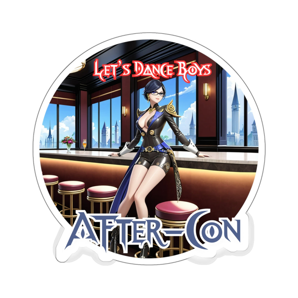 After-Con "Let's Dance Boy's" Kiss-Cut Stickers