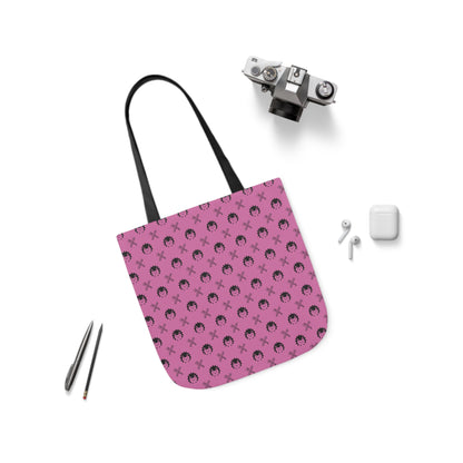 Hedgehog and Crossed Weapons Polyester Canvas Tote Bag