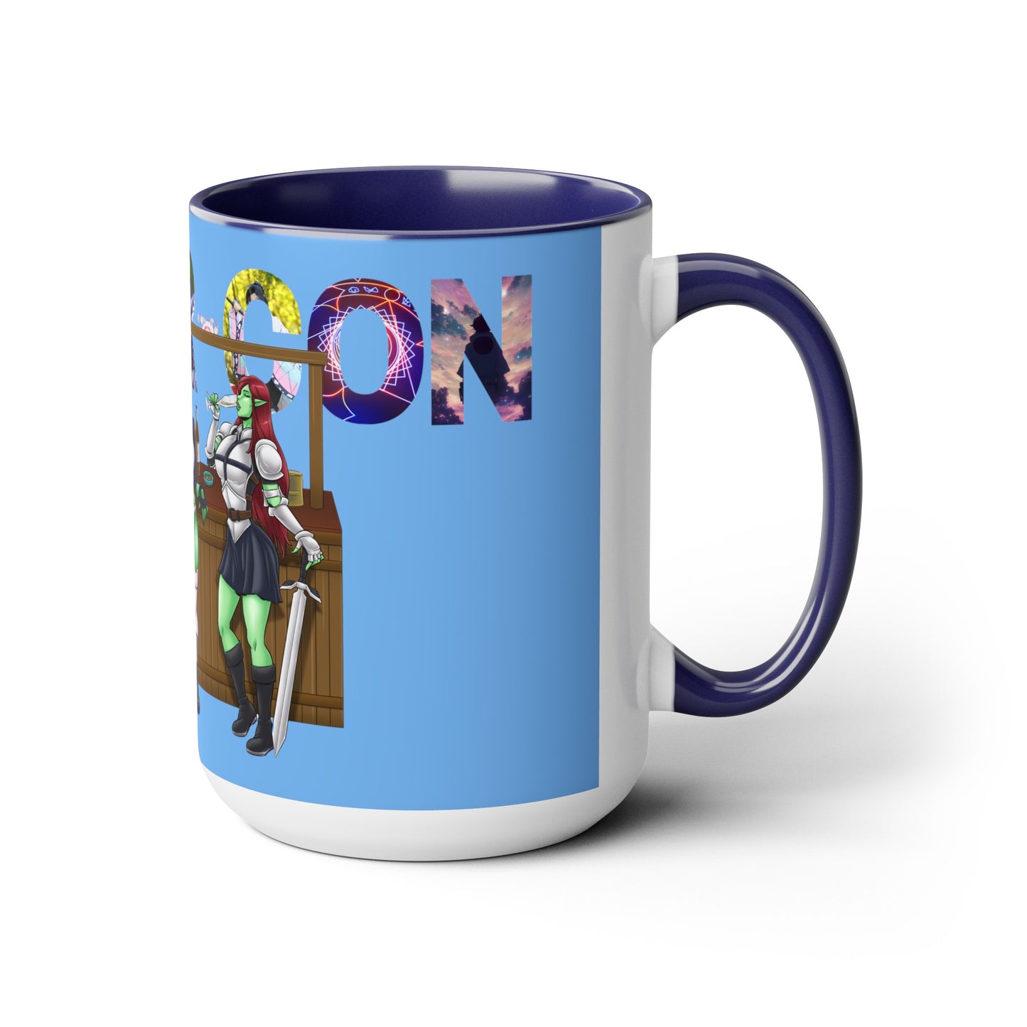 After-Con - "Three Orc Graces" Two-Tone Coffee Mugs, 15oz