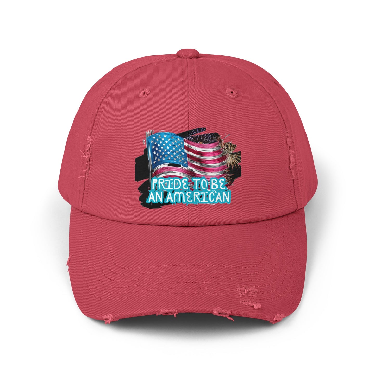 Pride To Be An American Unisex Distressed Cap