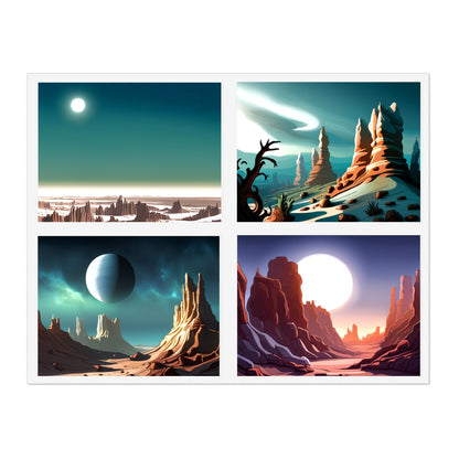 Alien Landscapes Sticker Sheets