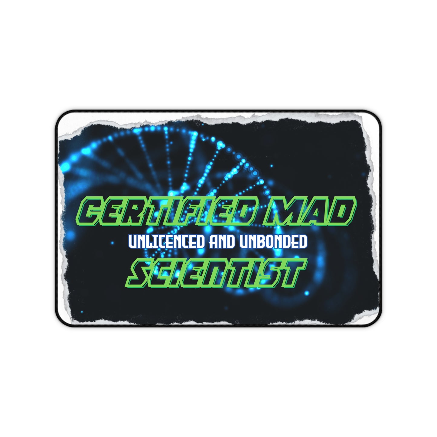 Certified Mad Scientist Desk Mat
