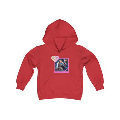 Queen in Waiting (pink) Youth Heavy Blend Hooded Sweatshirt