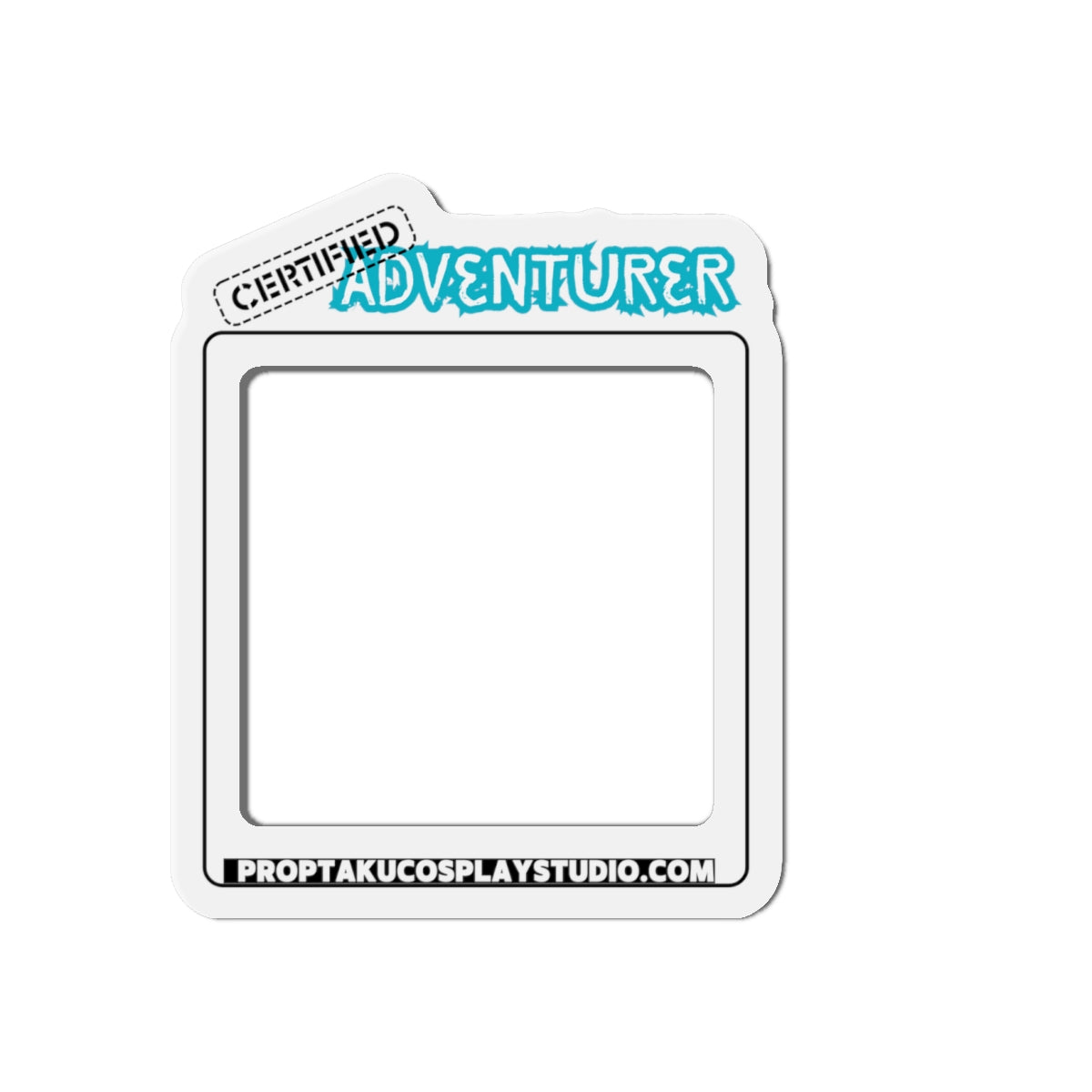 Certified Adventurer Die-Cut Photo Magnet (square)