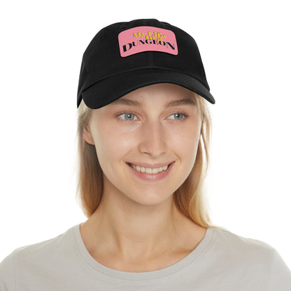 My Life in a Dungeon Dad Hat with Leather Patch (Rectangle)