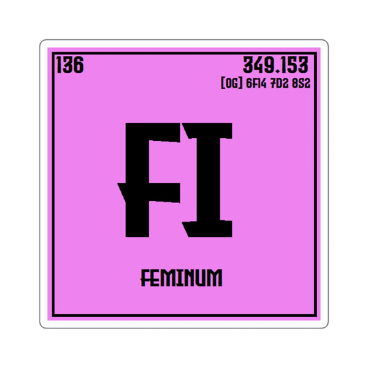 Feminum Periodic Square Stickers