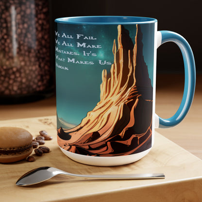 "We All Fail" Two-Tone Coffee Mugs, 15oz