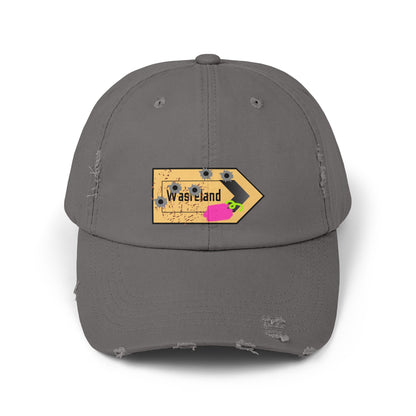 This Way To The Wasteland Unisex Distressed Cap