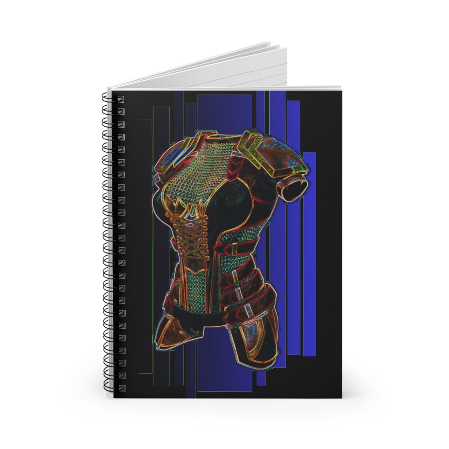 Female Elven Armor Spiral Notebook - Ruled Line