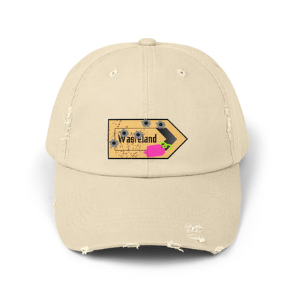 This Way To The Wasteland Unisex Distressed Cap