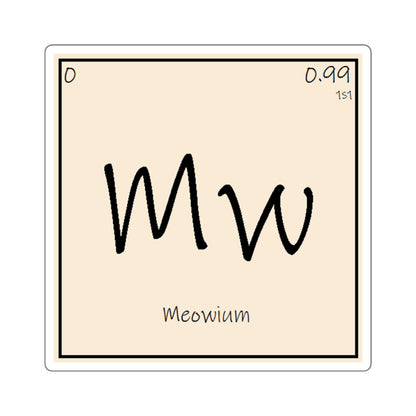Meowium Periodic Square Stickers