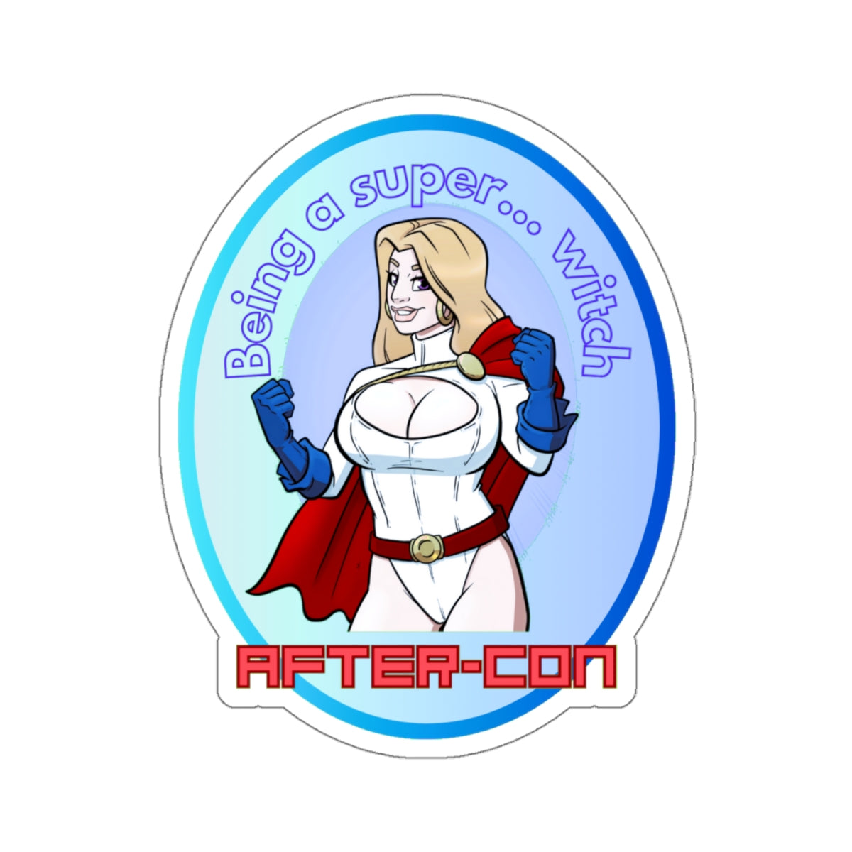 After-Con "Super... witch"  Kiss-Cut Stickers
