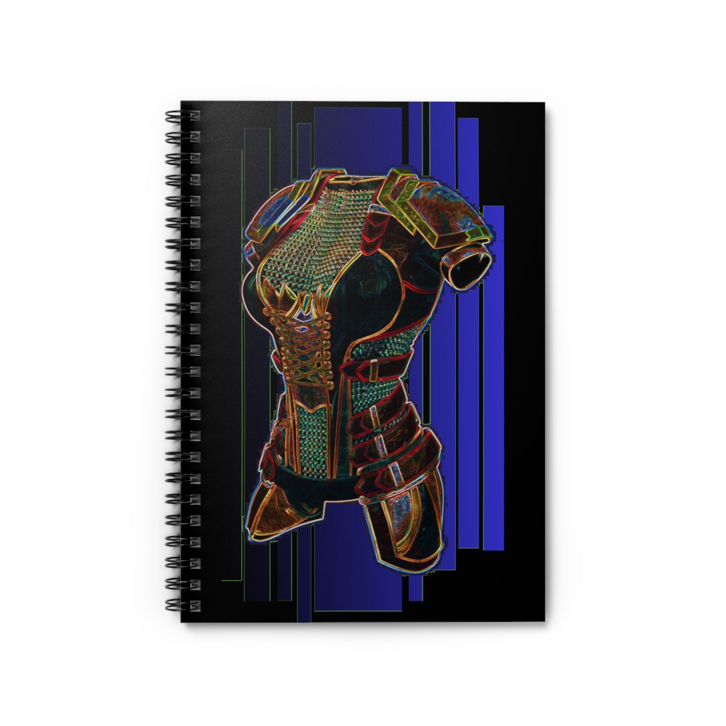 Female Elven Armor Spiral Notebook - Ruled Line