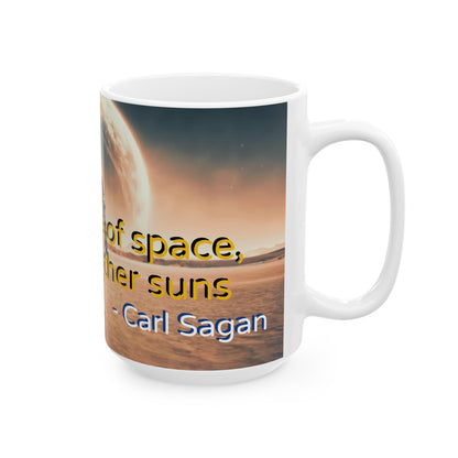 Across the sea of space Ceramic Mug