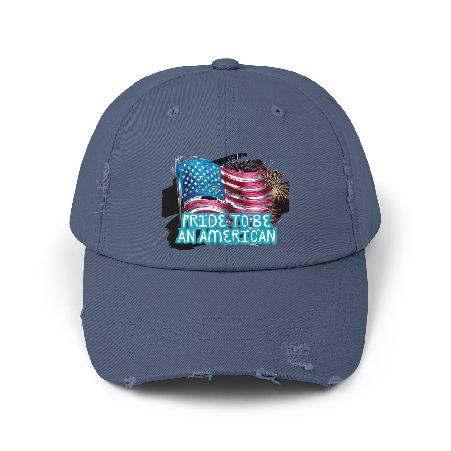 Pride To Be An American Unisex Distressed Cap