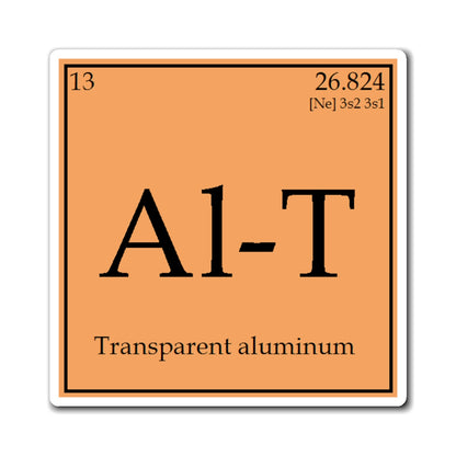 Transparent Aluminum Block Magnets