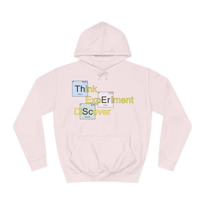 Think Experiment Discover Unisex College Hoodie