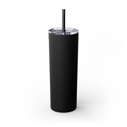 After-Con "Zoe" Skinny Tumbler with Straw, 20oz