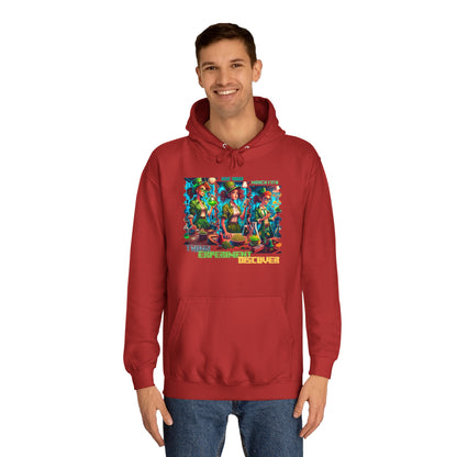 Think Experiment Discover St. Paddy Style Unisex College Hoodie