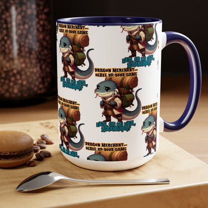 Scale Up Your Game Two-Tone Coffee Mugs, 15oz