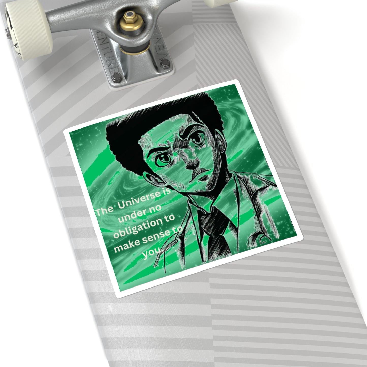 Young Neil deGrasse Tyson Square Stickers
