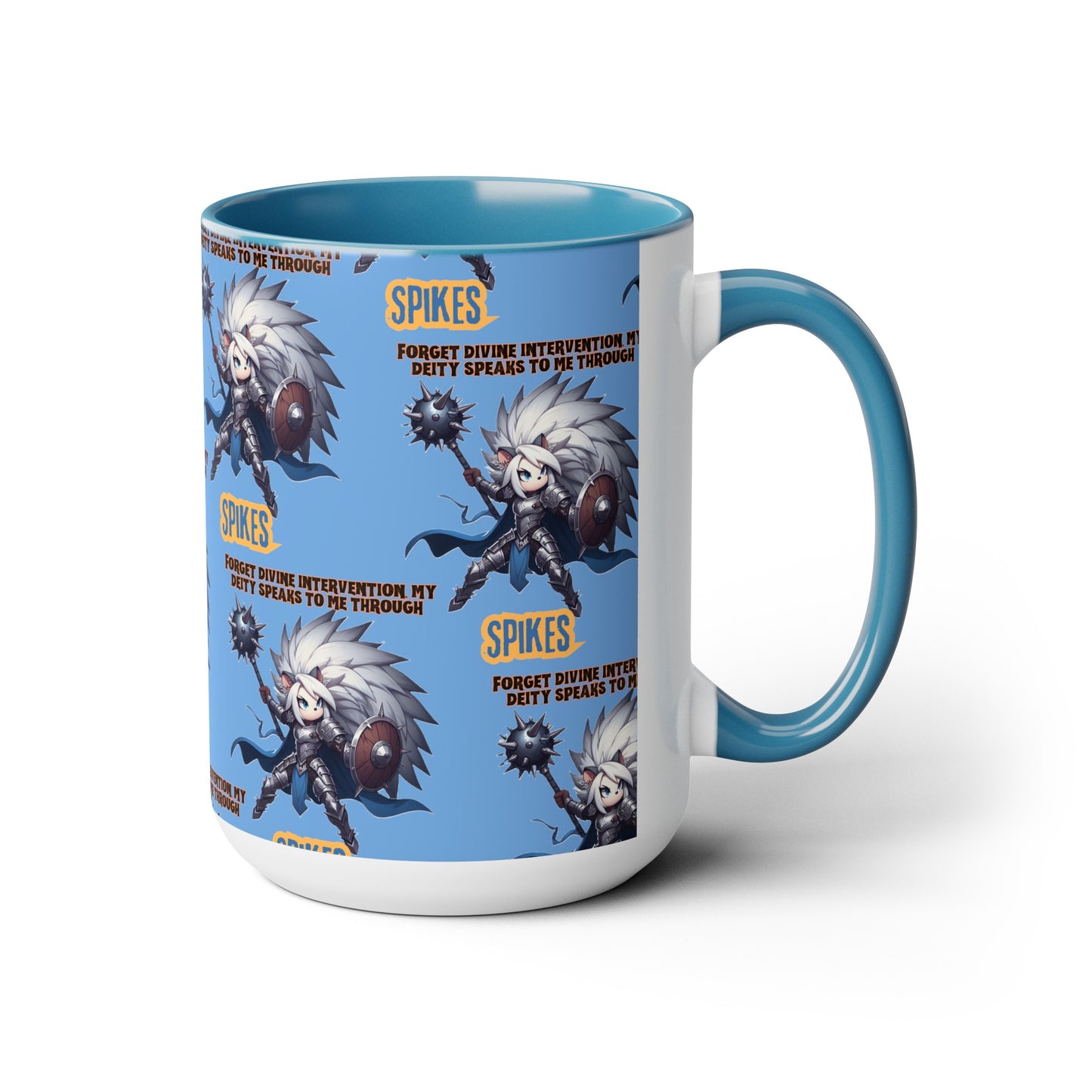 Forget Divine Intervention Two-Tone Coffee Mugs, 15oz