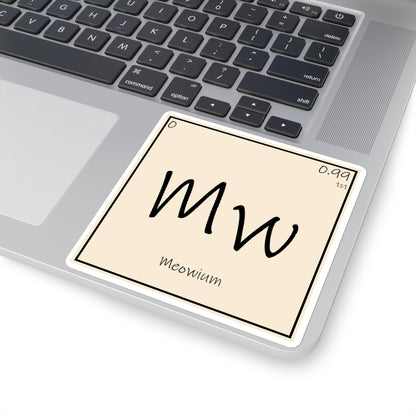 Meowium Periodic Square Stickers